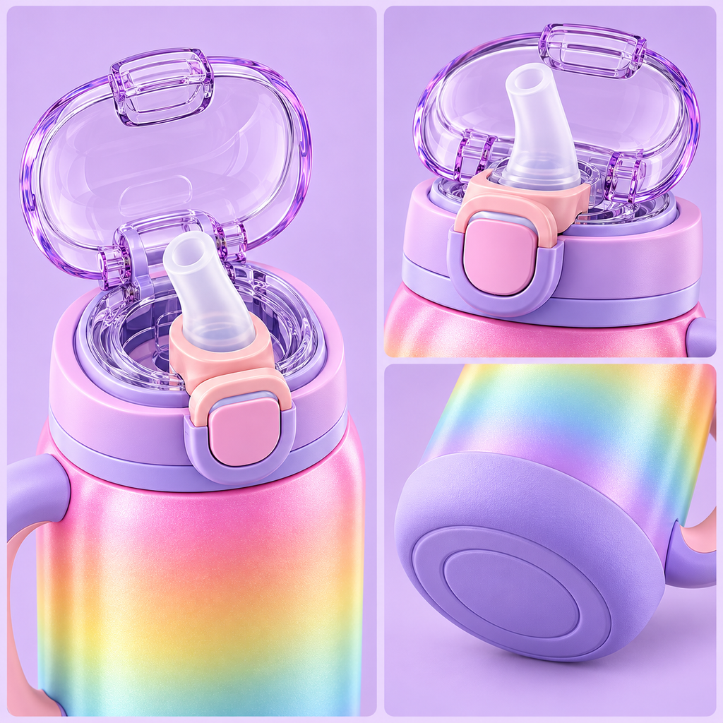 Rainbow Straw Cup