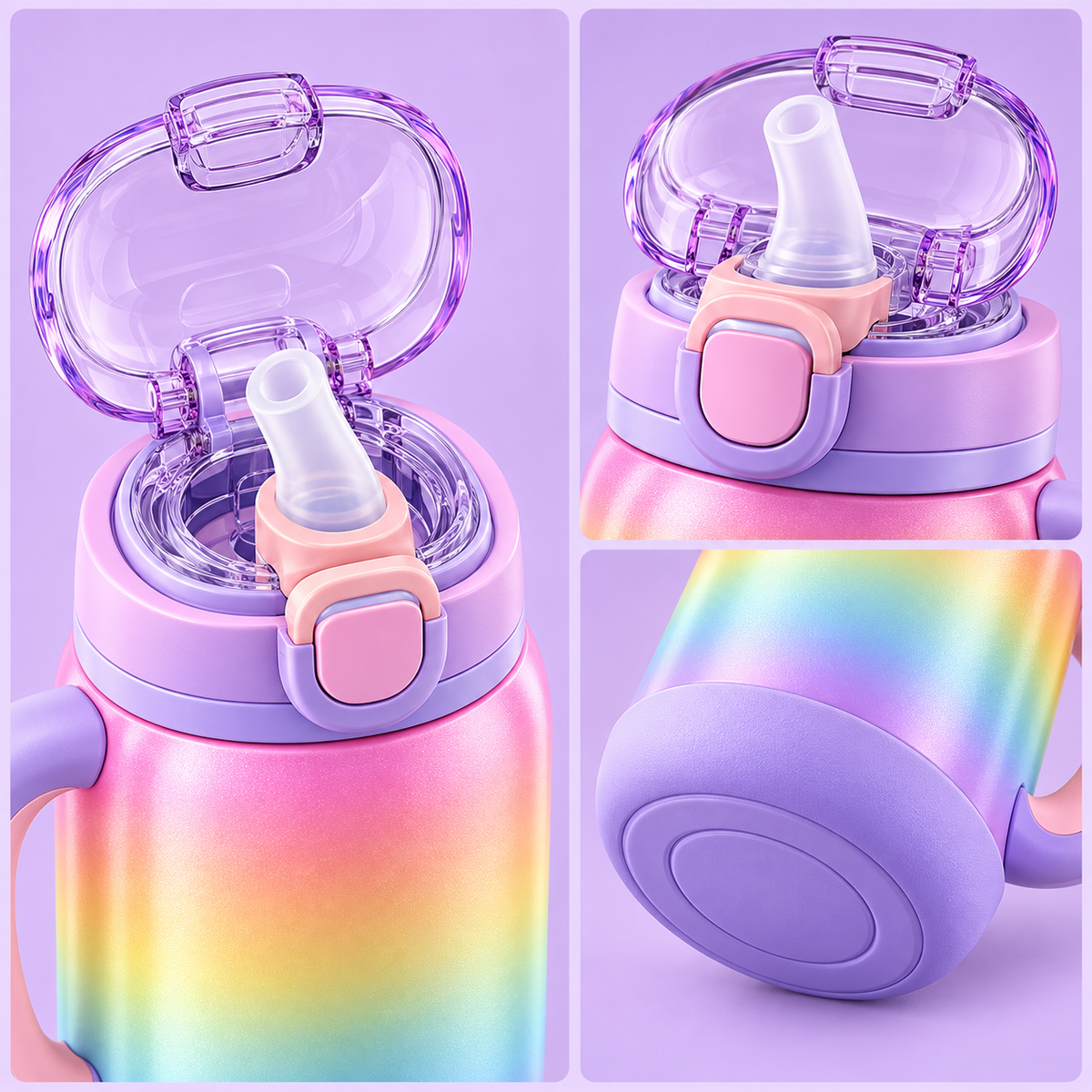 Rainbow Straw Cup